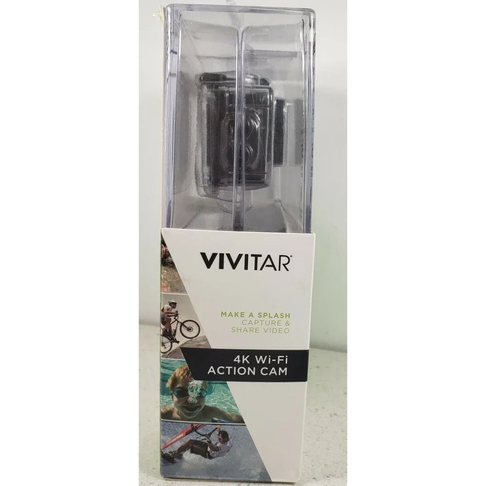 Vivitar DVR917HD 4K Action Camera with Wireless Watch Remote Black & Accessories